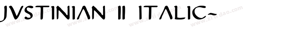 Justinian 2 Italic字体转换